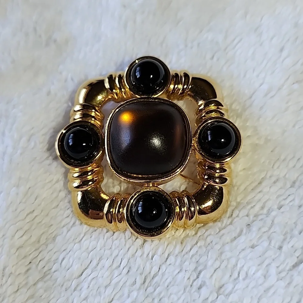 Vintage Monet.  Broach and Clip Earings as a set